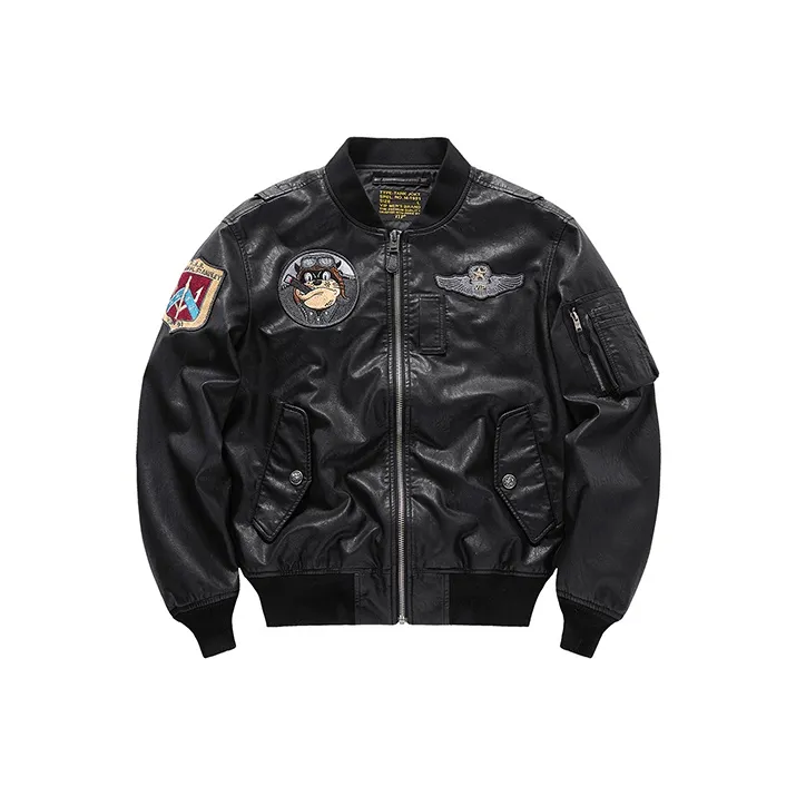 VIP Leather Jackets Men Black