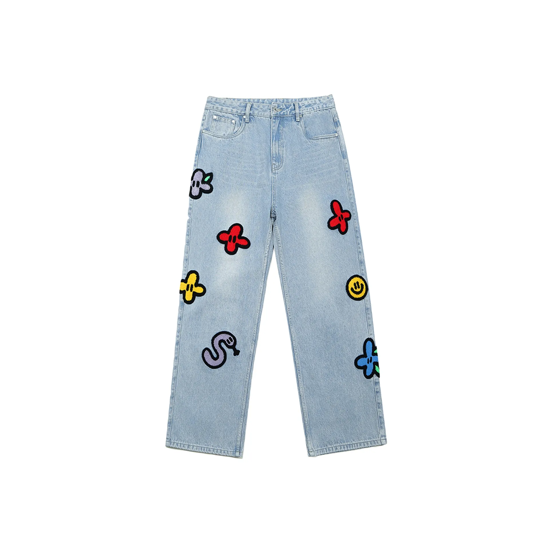 Guuka x AGAHO Guuka X AGAHO jeans VALENTINO Men's Light Blue