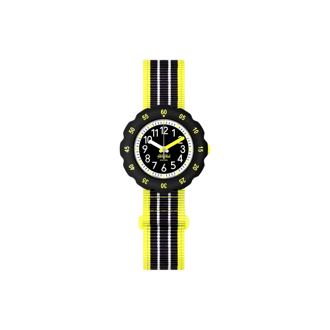 Swatch Quartz Movement Kids Flik Flak Feifei Series Часы 34,75 мм Черные