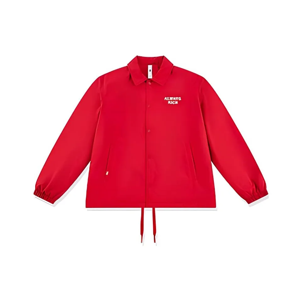 QIAODAN Куртки Пальто Мужской Винтаж Настоящий Красный