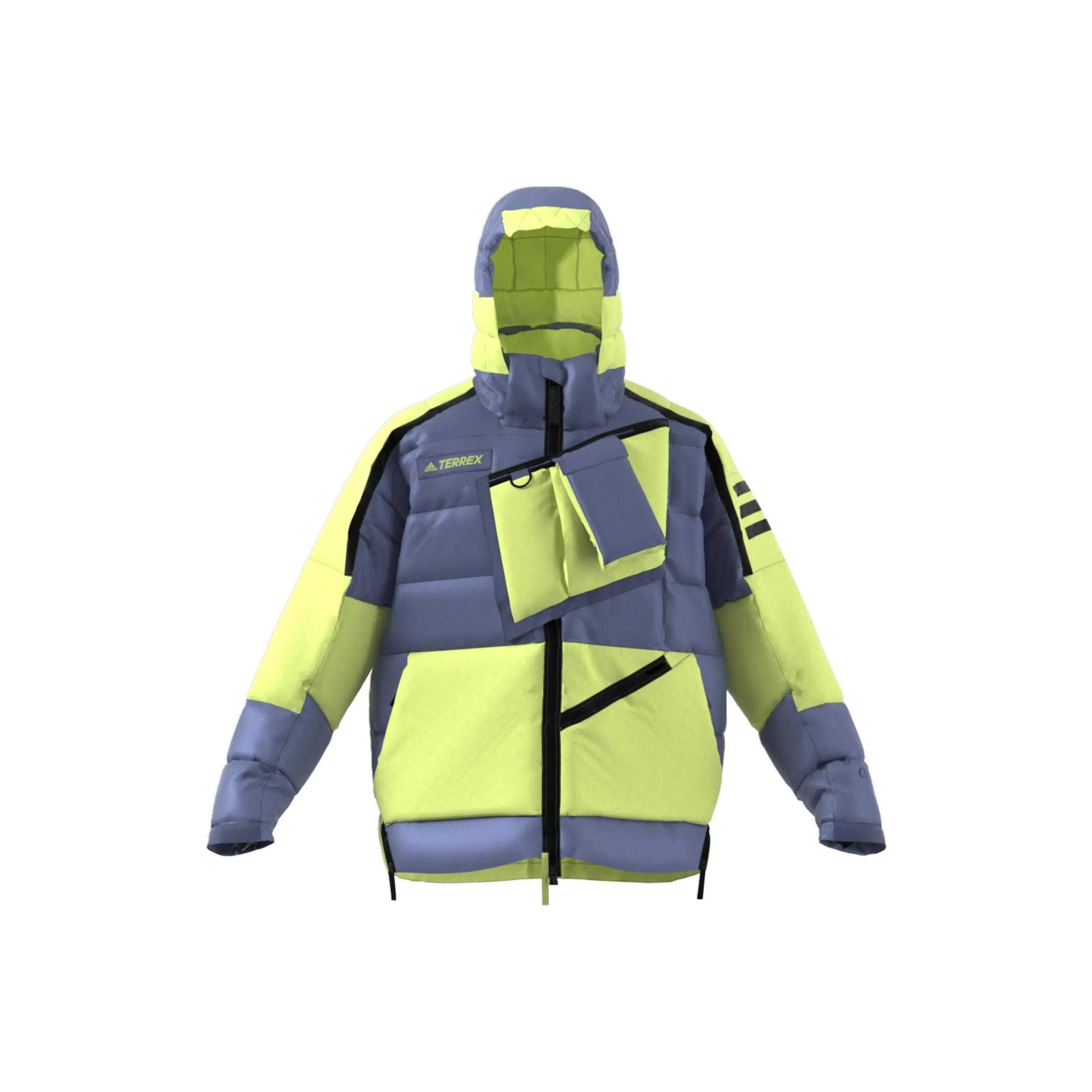 Adidas XPLORIC С наполнителем пуховик унисекс желто-фиолетовый