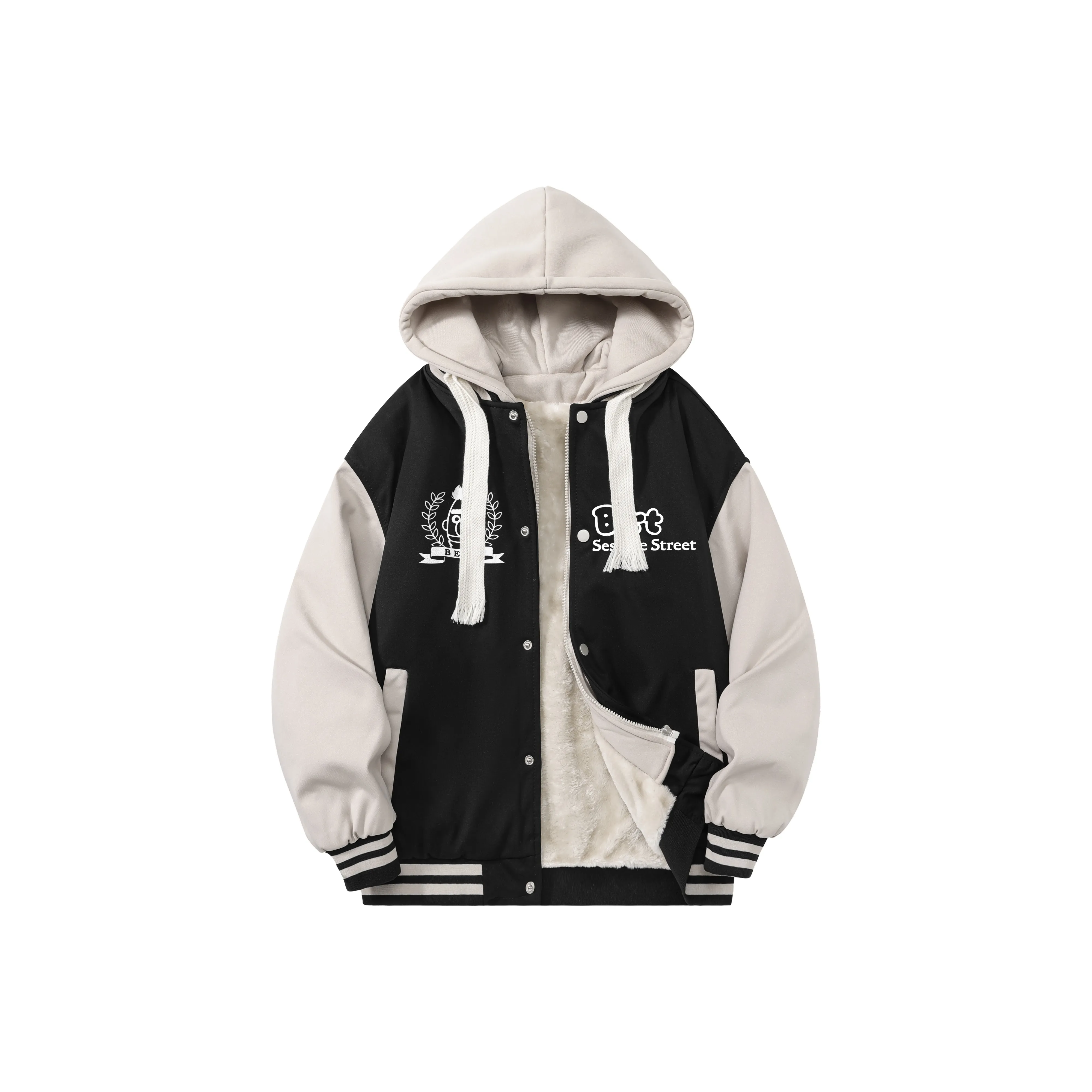 SESAME STREET Бейсбольная куртка Унисекс Черный