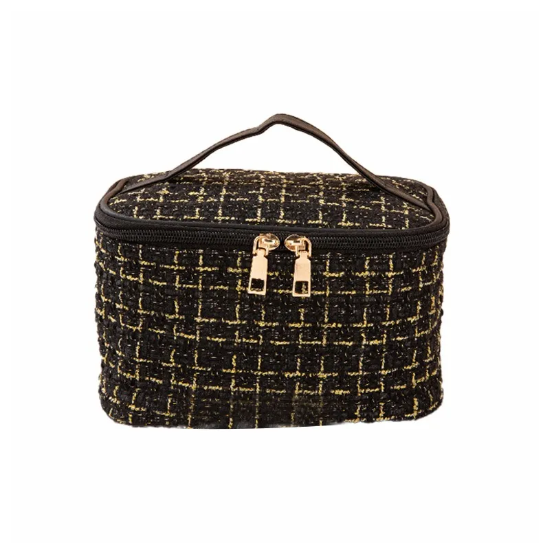 SHUXIAOSHE CHANEL Inspired GOOD Looking Модный Премиум Косметика Мешок для хранения Большой объем Портативный 20*14*14 см