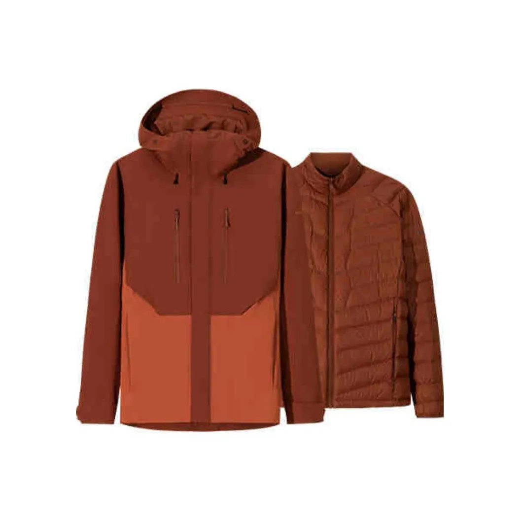 Anta Waterproof, Windproof, And Abrasion Resistant Windbreaker Jacket Men's Intense Orange/Honey Brown Orange