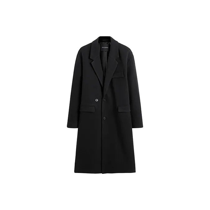 PEACEBIRD MEN Черный 1 Мужское Пальто