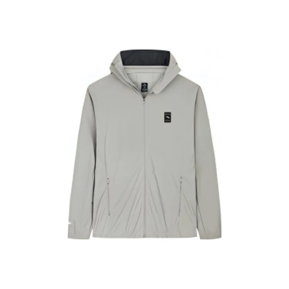 ANTA Variety Тренировки Коллекция Дышащая Защита от УФ-лучей Одежда с Защитой от Солнца Мужская Холодная Серый Зеленый