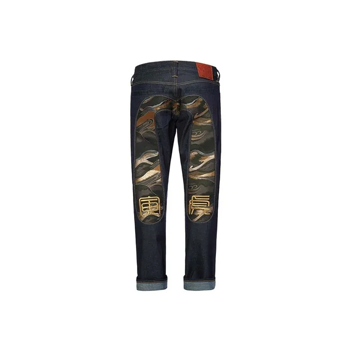 EVISU Jeans Men Denim Blue