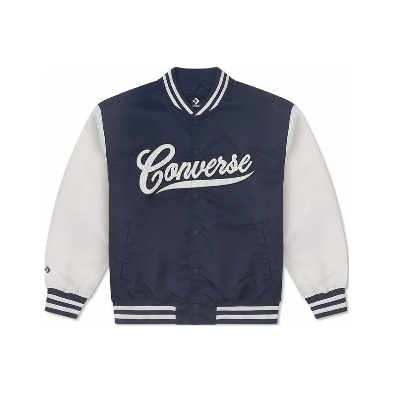 Converse Baseball Jacket Unisex Marine Blue