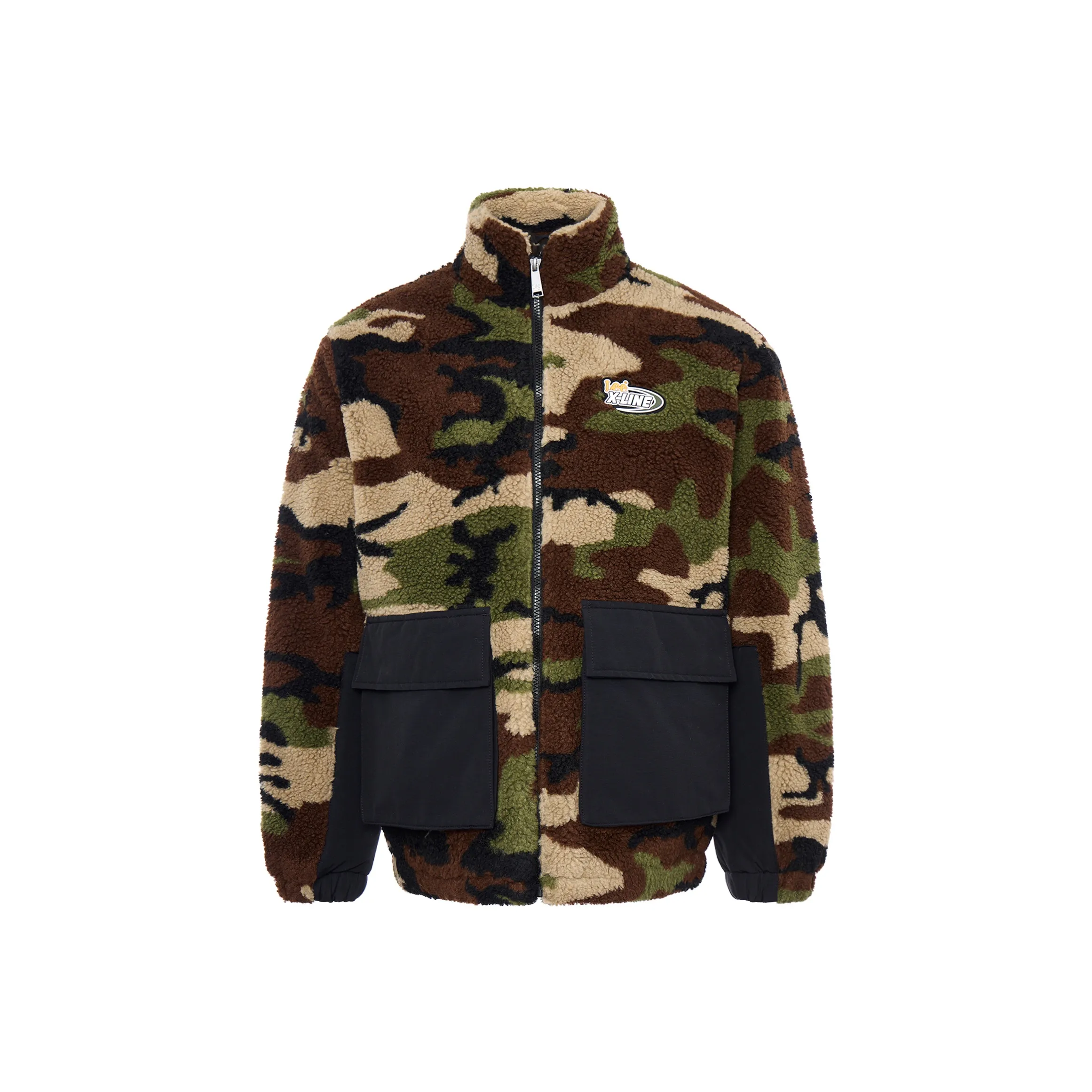 Мужская куртка Lee co-branded модели оливково-зеленого цвета