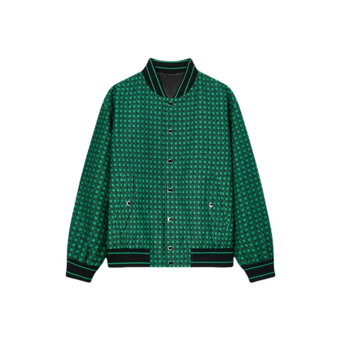 DILLO Бейсбольная куртка Мужская Изумрудно-зеленая