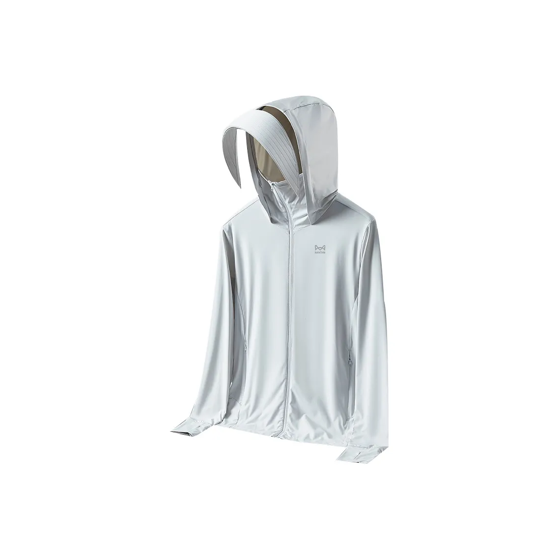 MIIOW Casual Hooded Lightweight Ice Silk Sun Protection Clothing Unisex