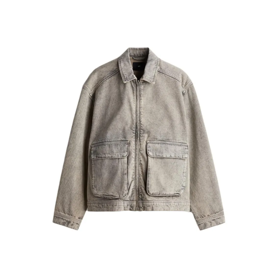 H&M Jackets & Coats Men's Denim Beige
