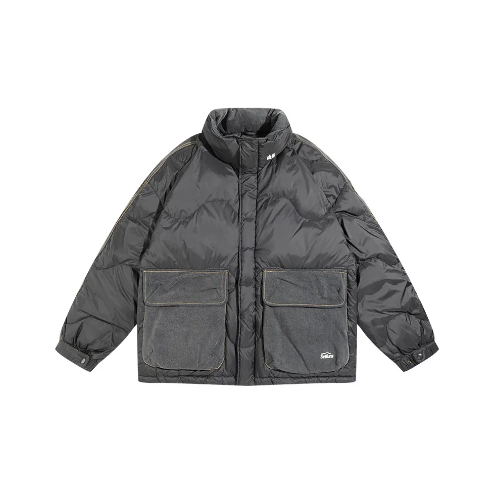 Gorpcore Осенний Зимний На открытом воздухе Стиль Позиционирование Пуховик Логотип Бренда Унисекс Черный