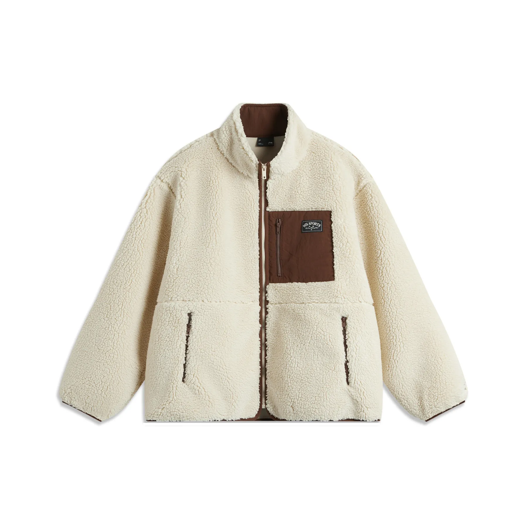 LINING Sports Fashion Collection Бархат Feel Куртка Унисекс Пыльный хаки