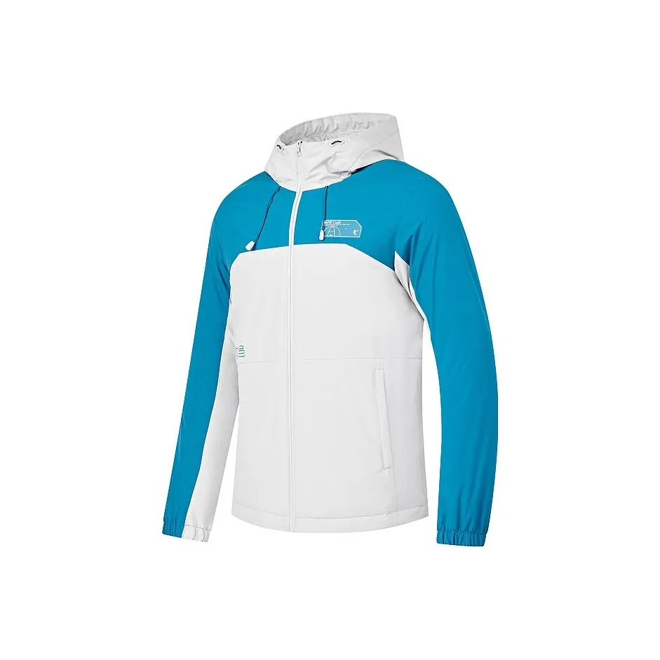 QIAODAN Пуховик Мужской Керамический Синий Светлый Лесной Мох Серый