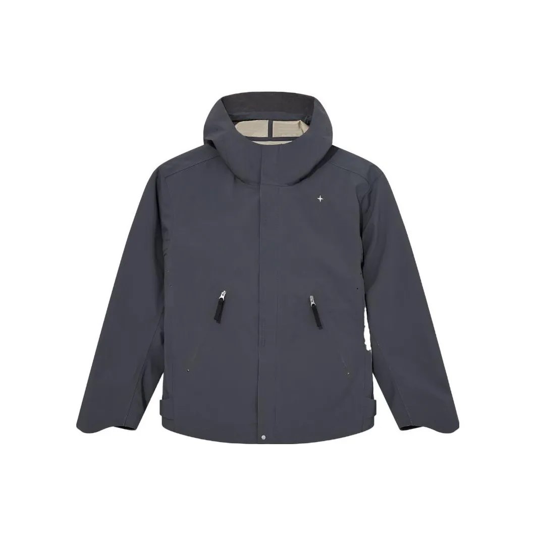 STONE ISLAND Stellina_3L Long Sleeved Hooded Windbreaker