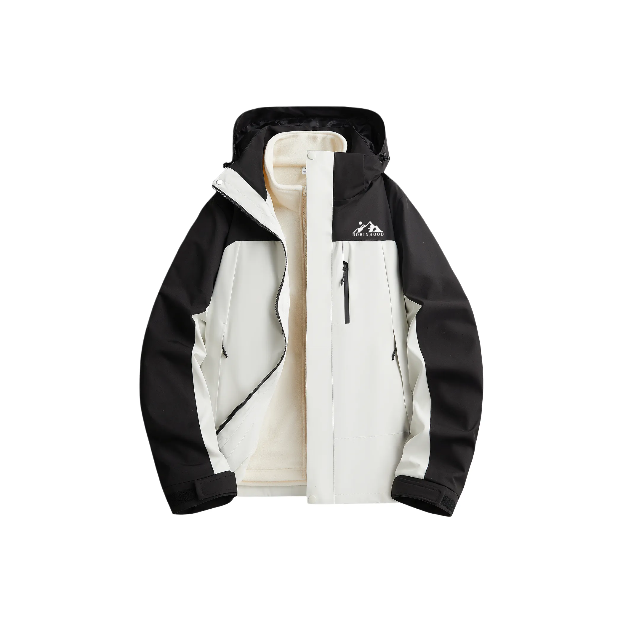 ROBINHOOD Windproof Breathable Water Repellent Cold Resistant Rainproof Windbreaker Jacket Unisex
