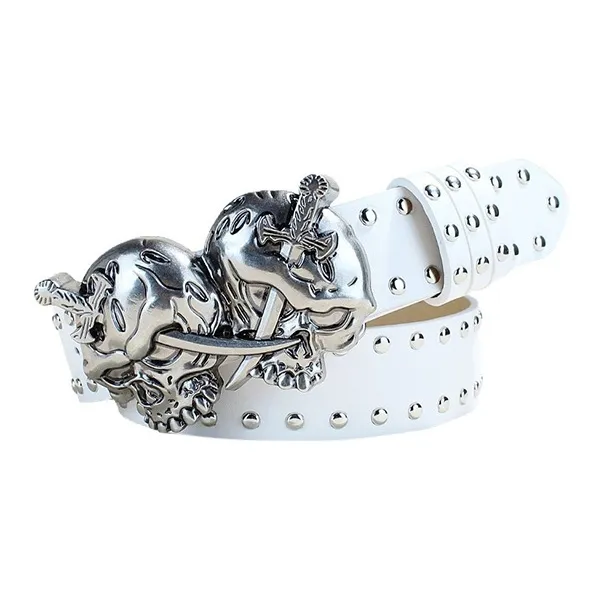 JKEM Ремни из ПУ (полиуретана) кожа унисекс 3,8 см