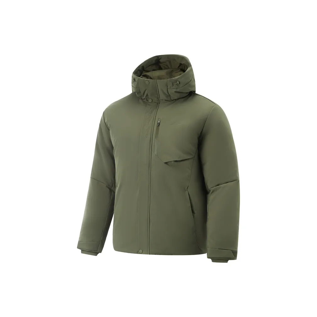 LINING Fitness Series Пуховик Мужской Армейский Зеленый