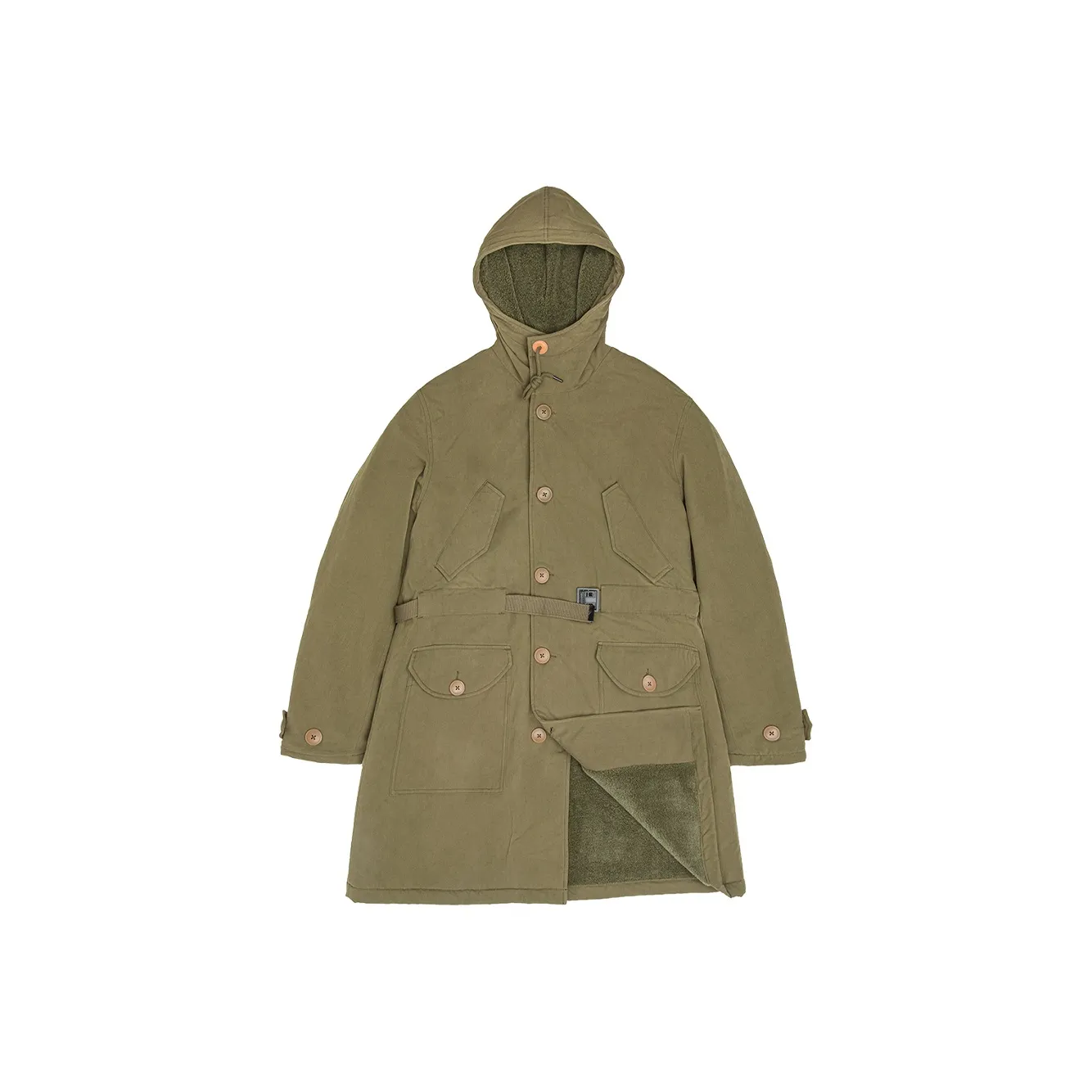 MADEN Хлопковый пуховик Мужской Армейский зеленый