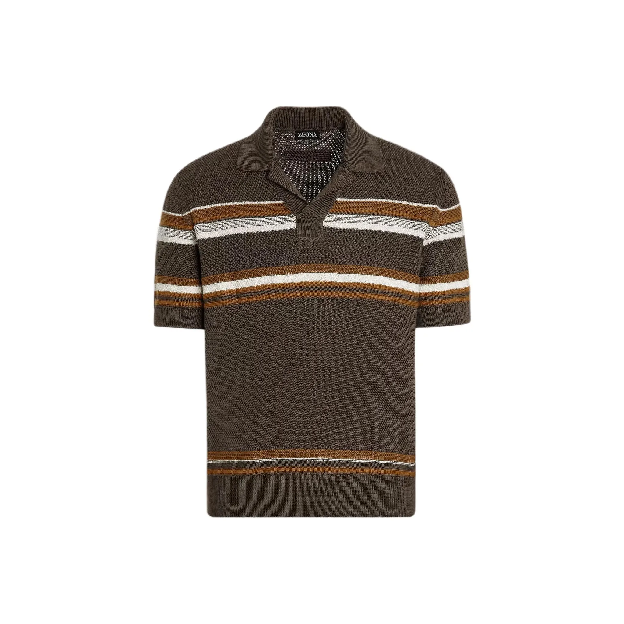 Ermenegildo Zegna Polo Shirts Men Tan