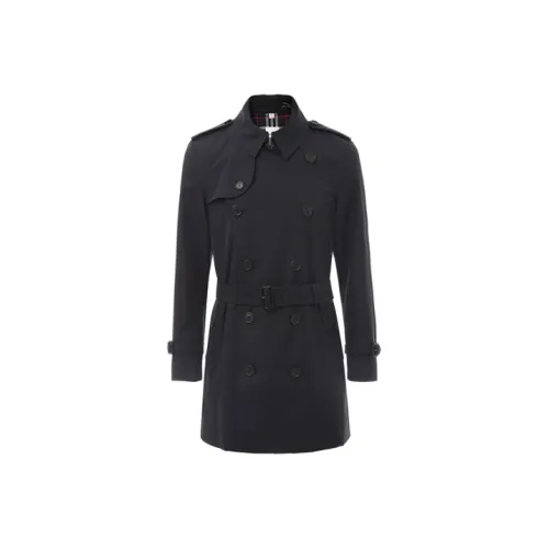 Burberry Темно-синий Мужской Тренч