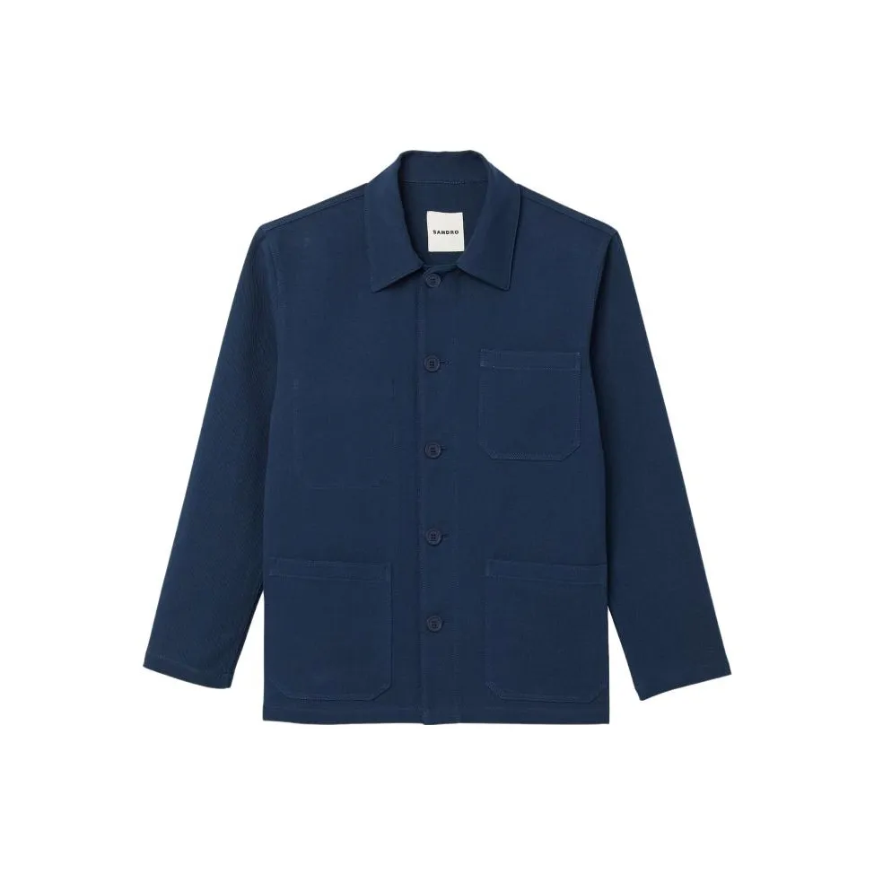 Sandro Темно-синие мужские куртки
