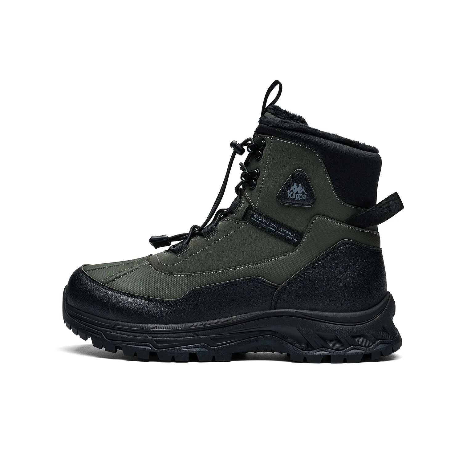 KAPPA Термический Водонепроницаемый Устойчивый к Износу Низ Резистентный Короткие Снежные Ботинки Унисекс Черный