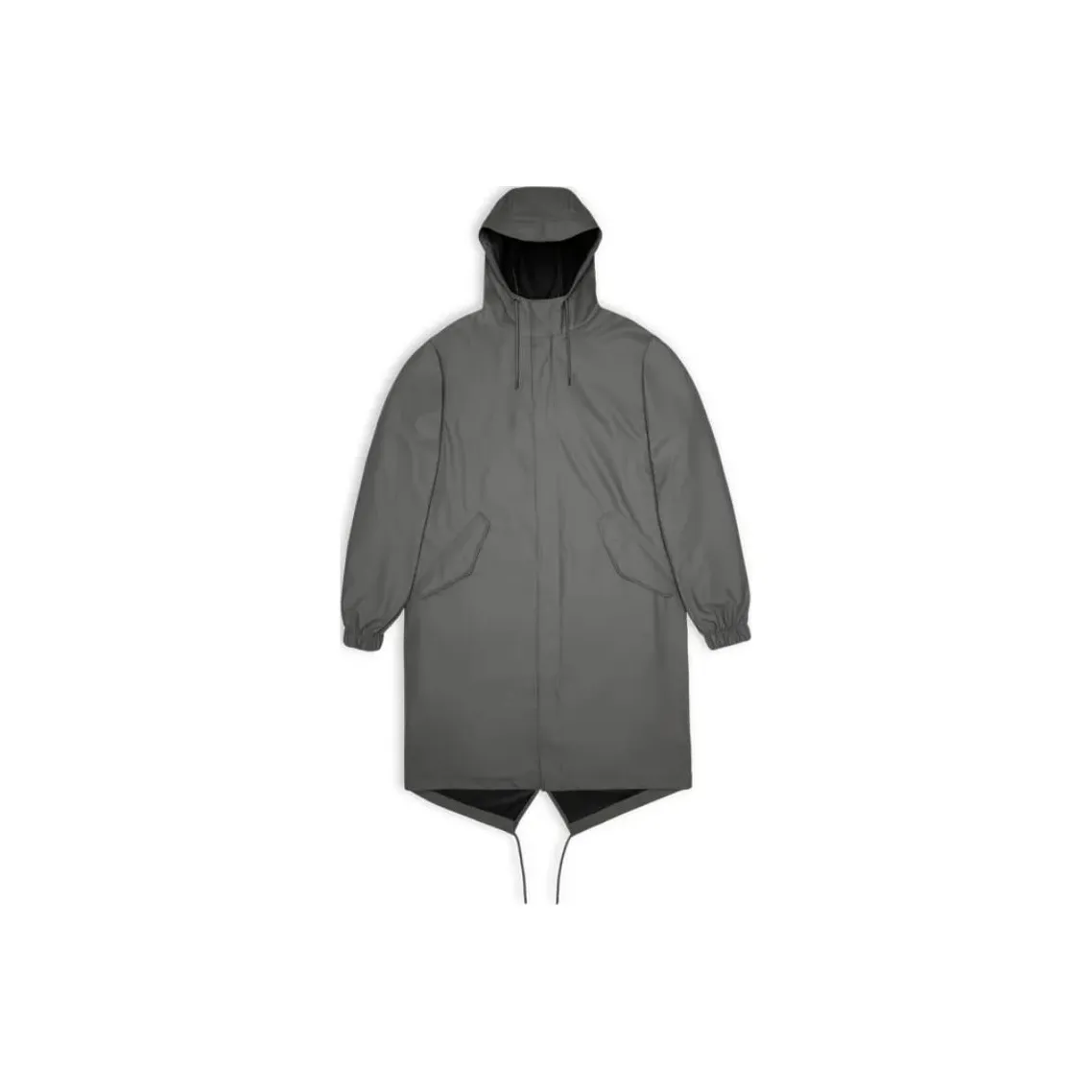 Rains Fishtail Drawstring hood Coated Parka