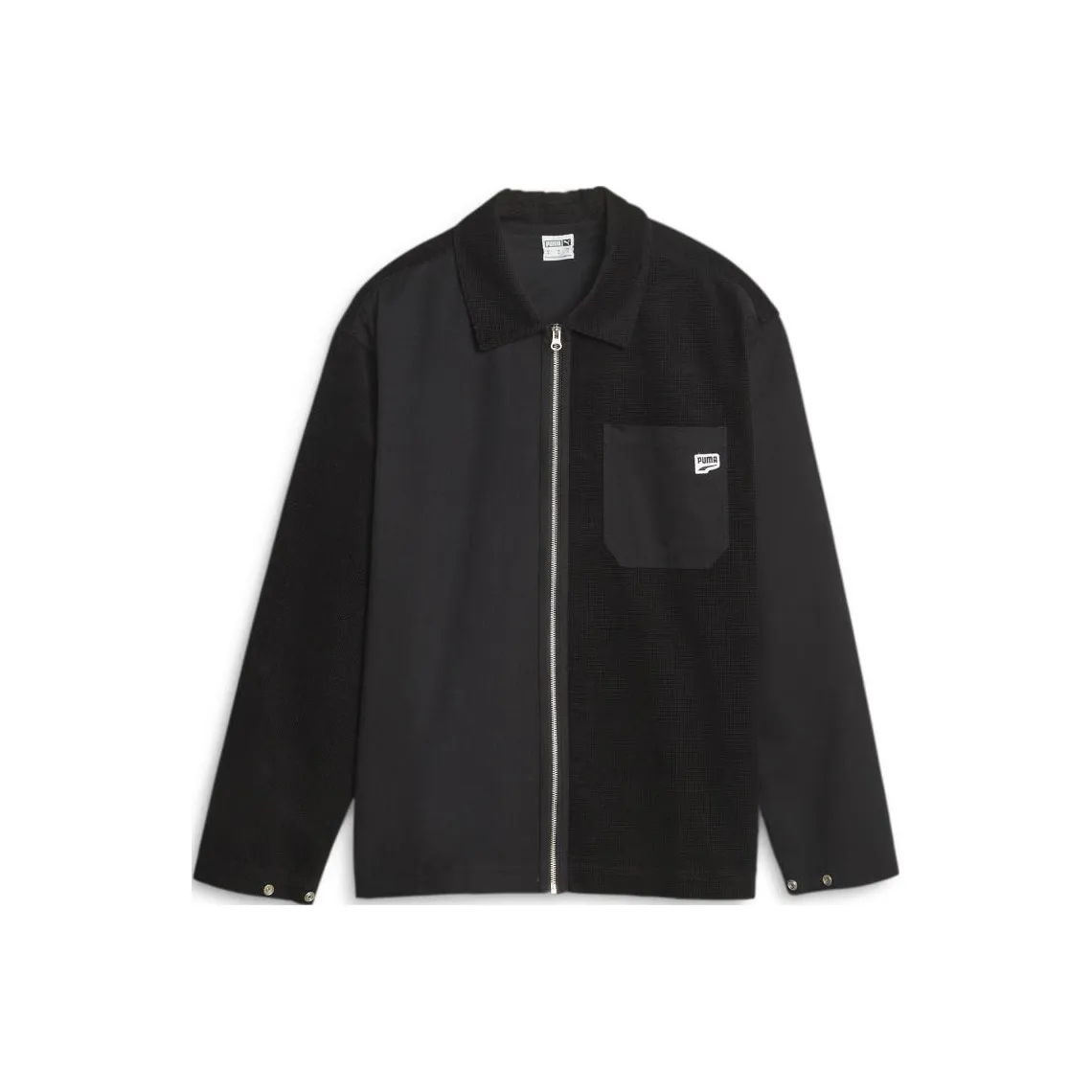 PUMA Downtown Corduroy Shirt Jacket Men's Black