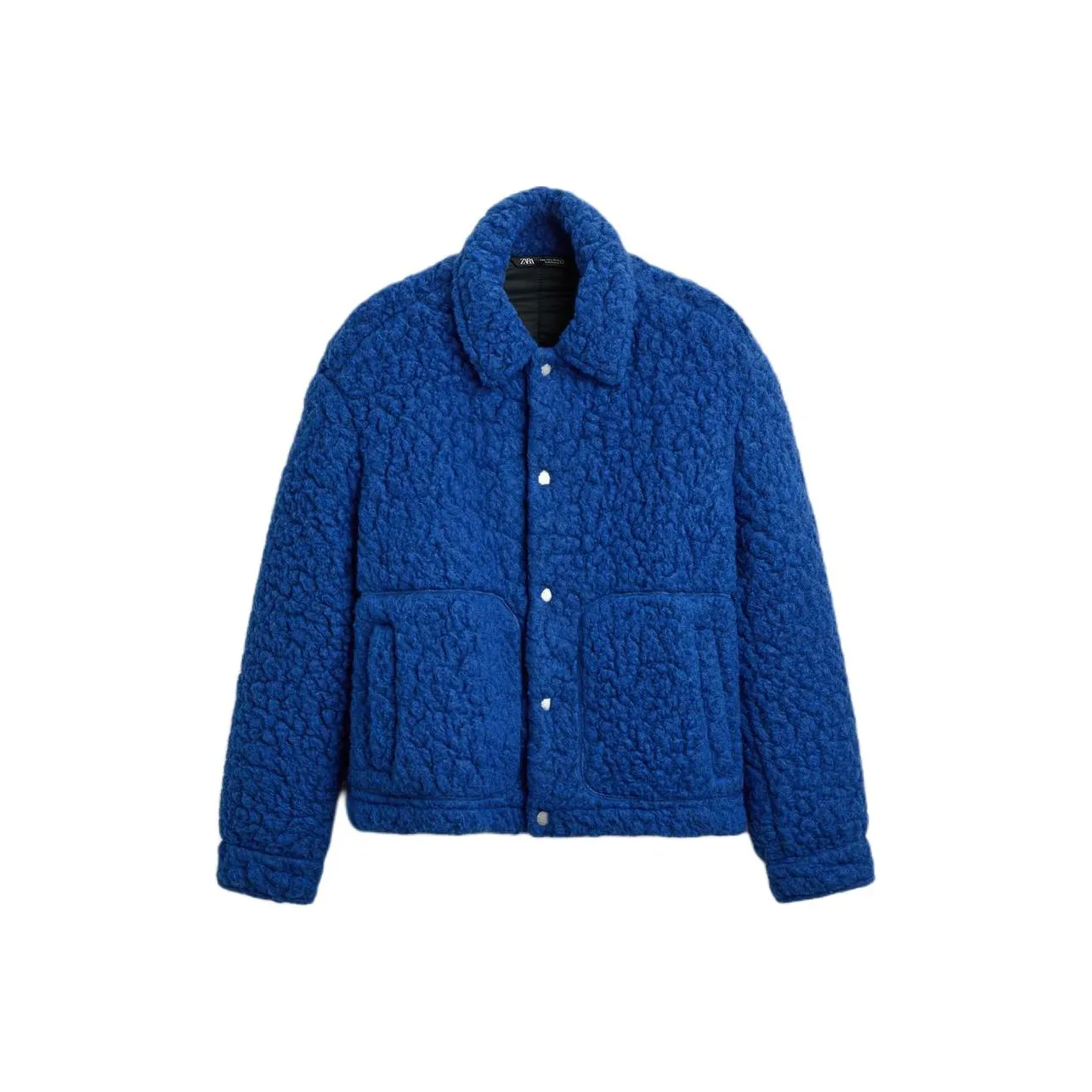 ZARA Velvet feel Coat Men's Blue
