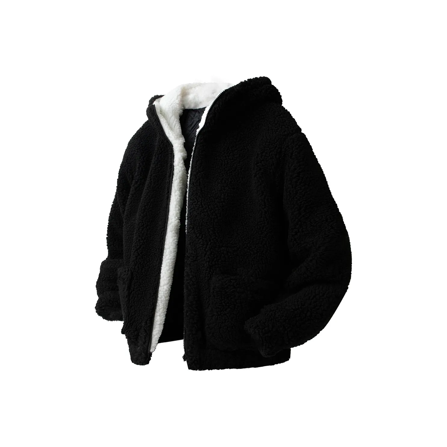 ASEDE Черный Белый Унисекс Пальто