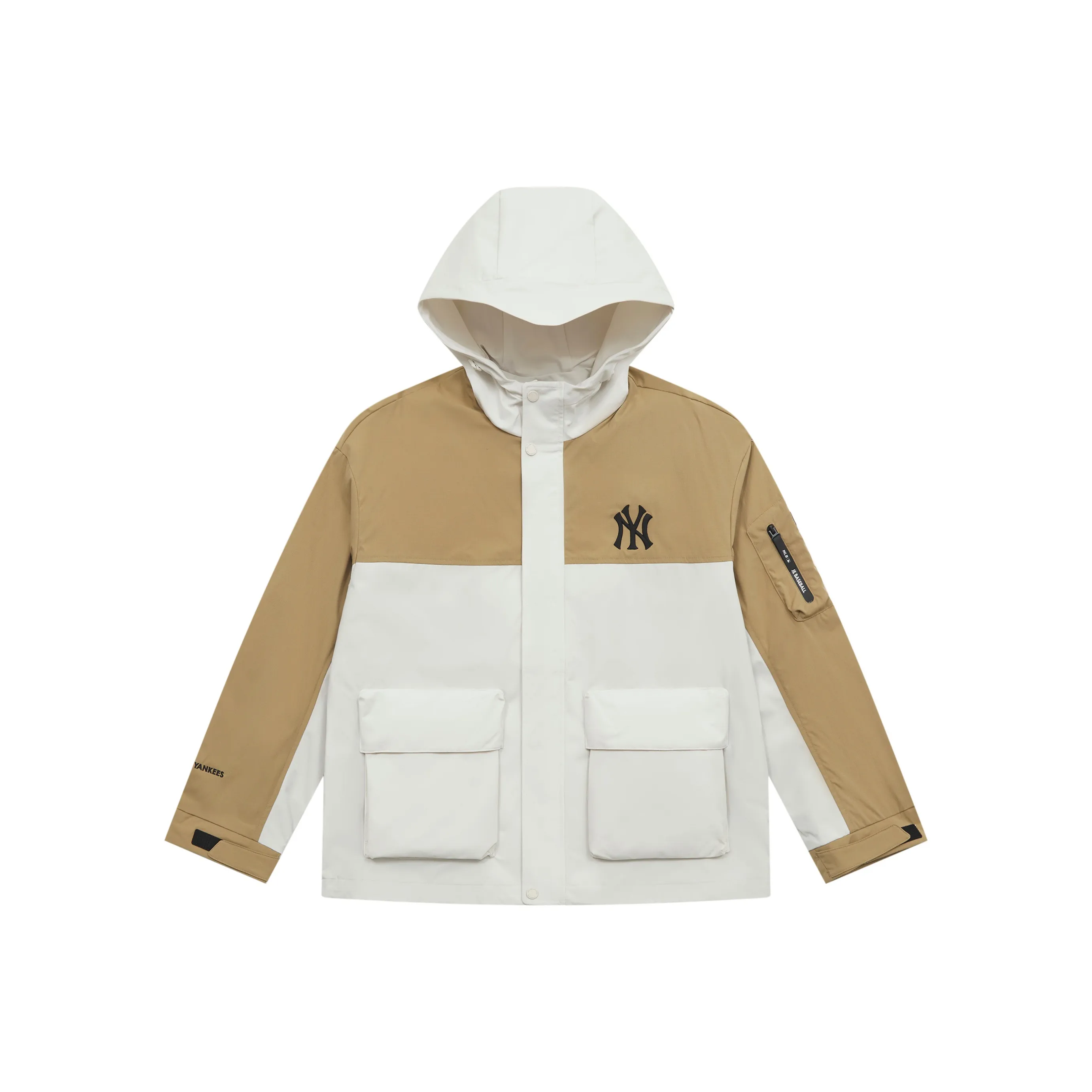 MLB New York Yankees Basic Collection SS25 Ветрозащитная куртка унисекс белый хаки