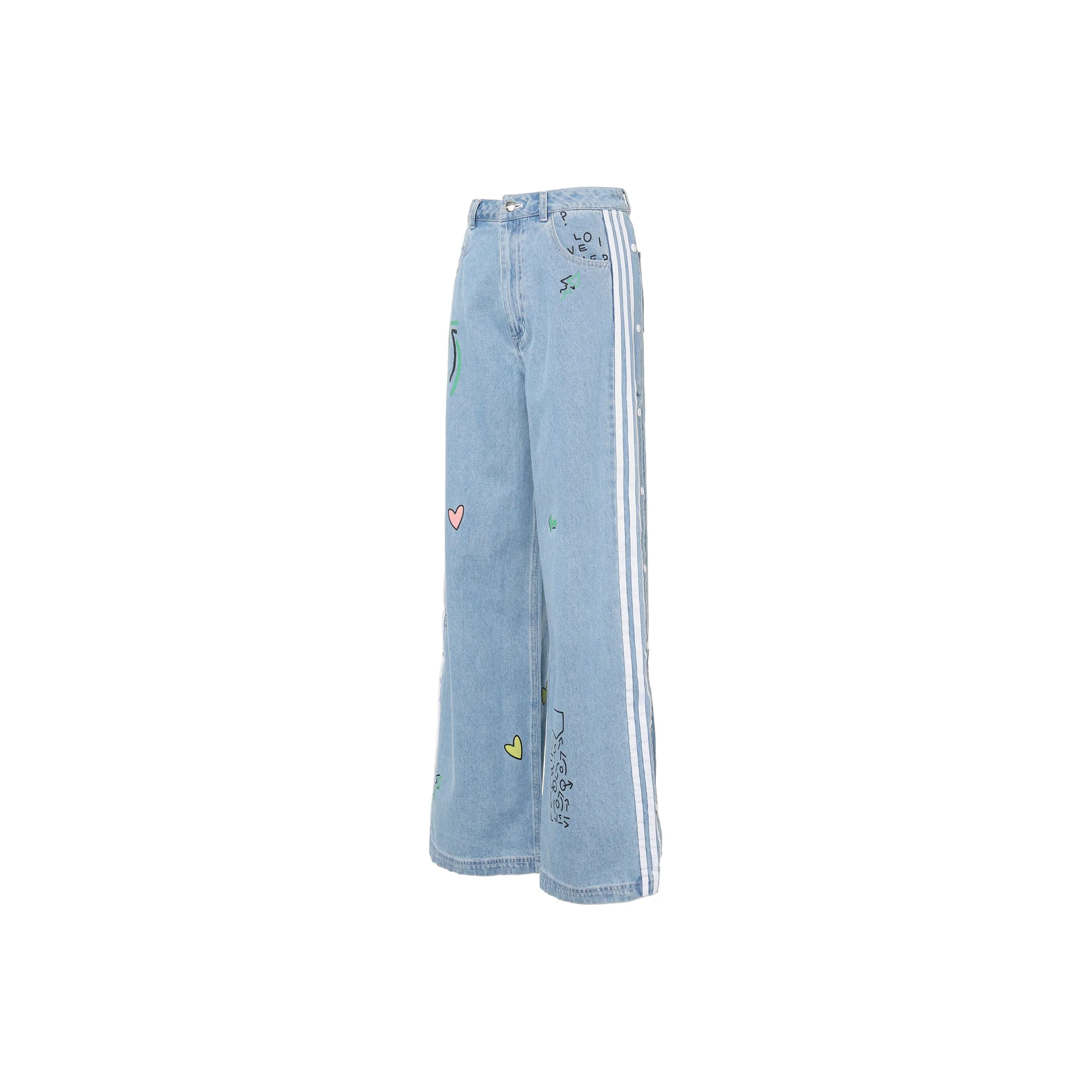 adidas originals Women
s Fiorucci Denim Track Pants Blue