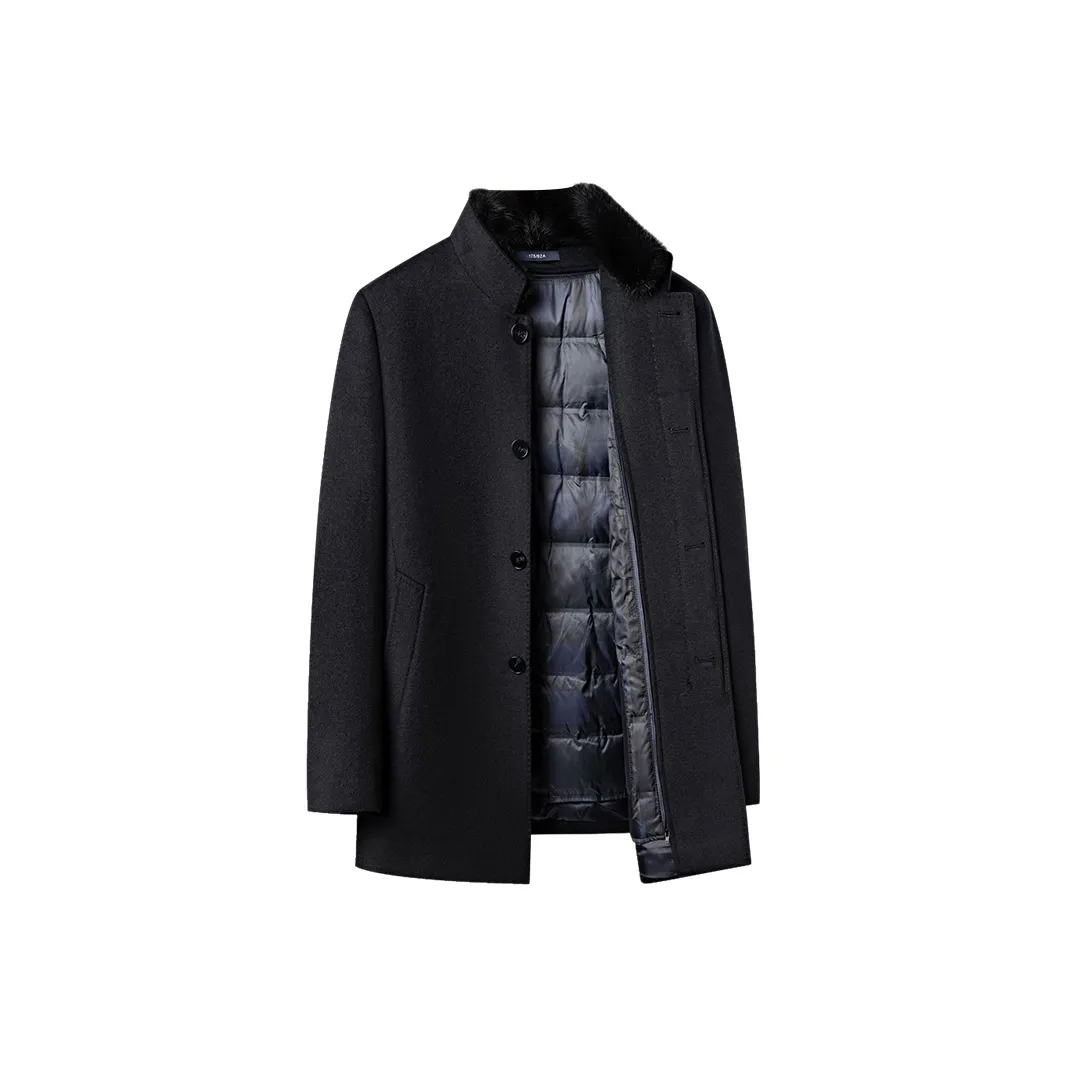 PIERRE CARDIN Пальто Мужское Темно-синий