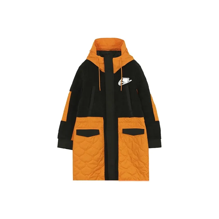 Nike Sportswear Sport Пачка Синтетический Fill PARKA Куртка Мужская Оранжевая Желтая