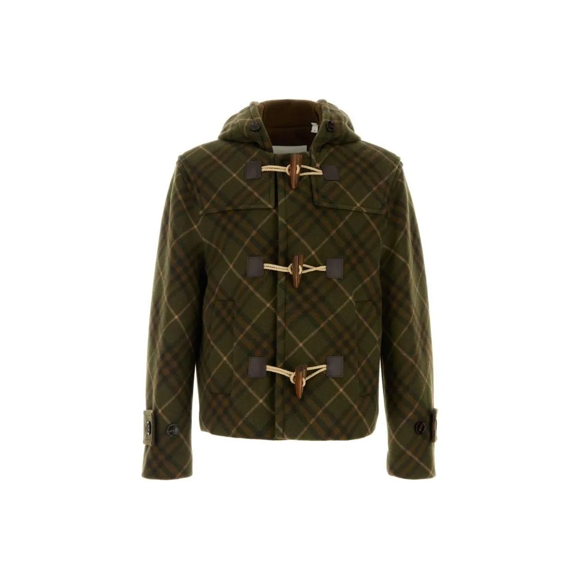 Burberry Checkered Hooded Jacket