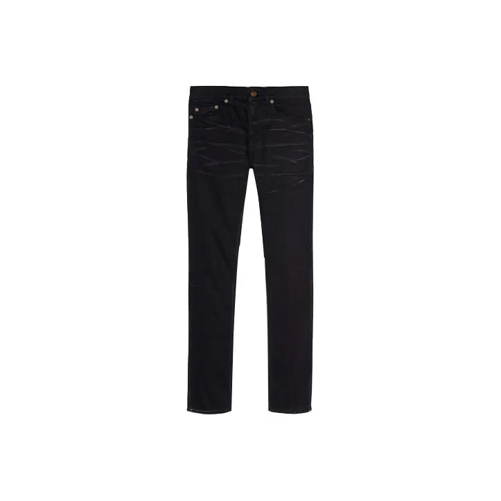 SAINT LAURENT Jeans Men's Silver Black