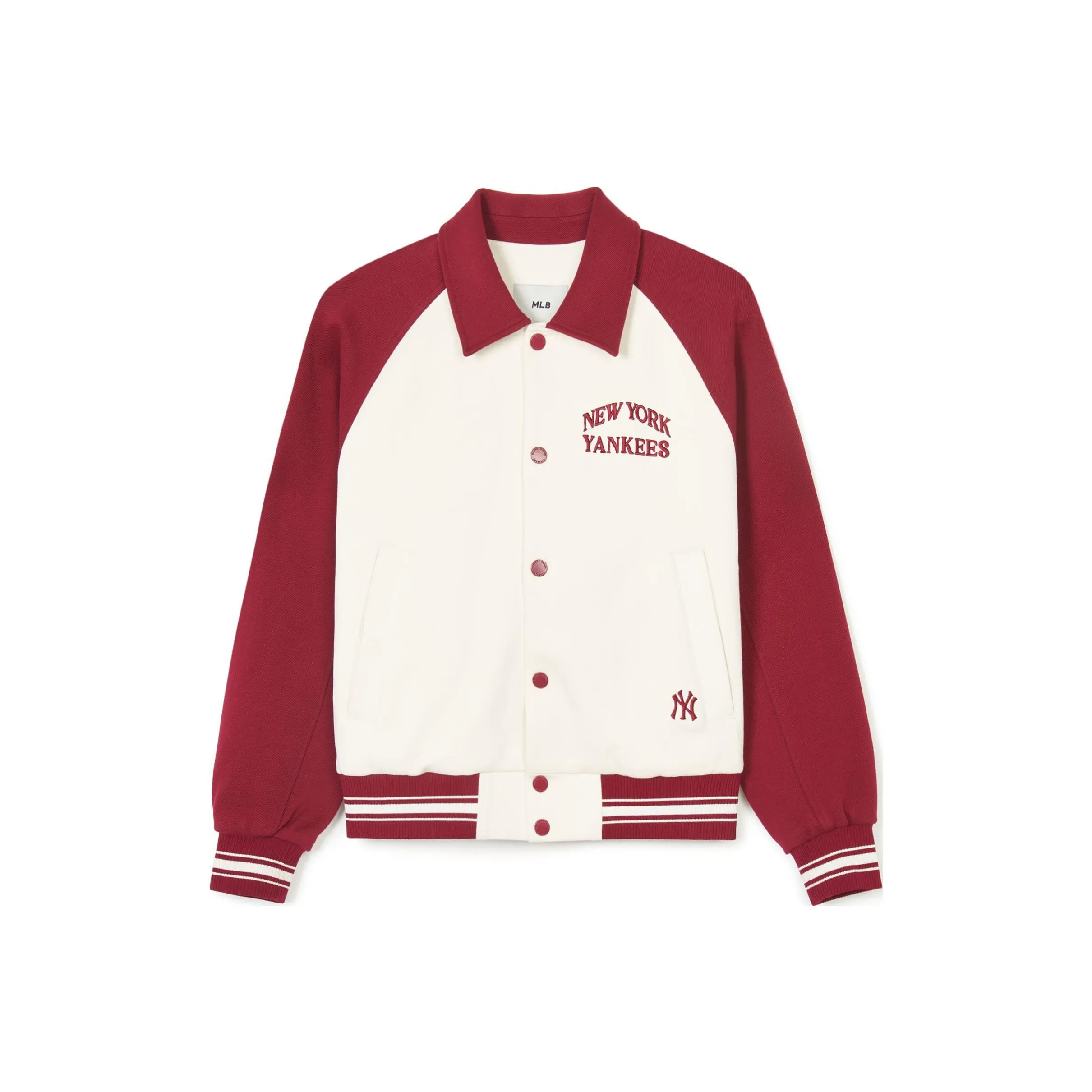 MLB Base Logo SS24 New York Yankees Бейсбольная куртка Унисекс Бордовый