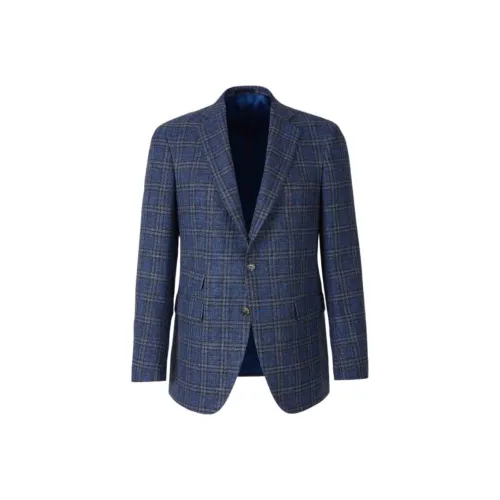 SCABAL Морской синий Мужские офисные костюмы