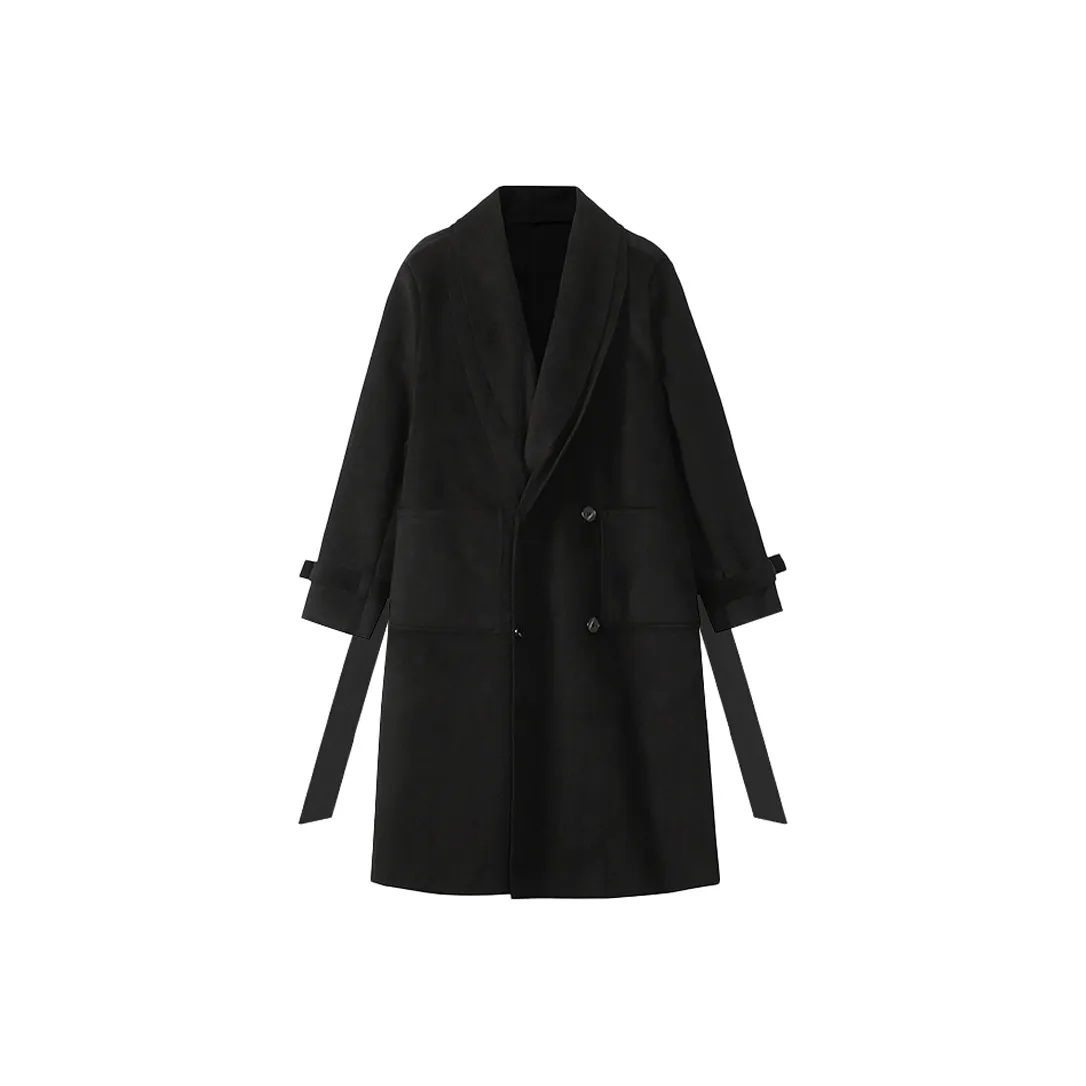 JUNGLE PANDA Черное унисекс пальто