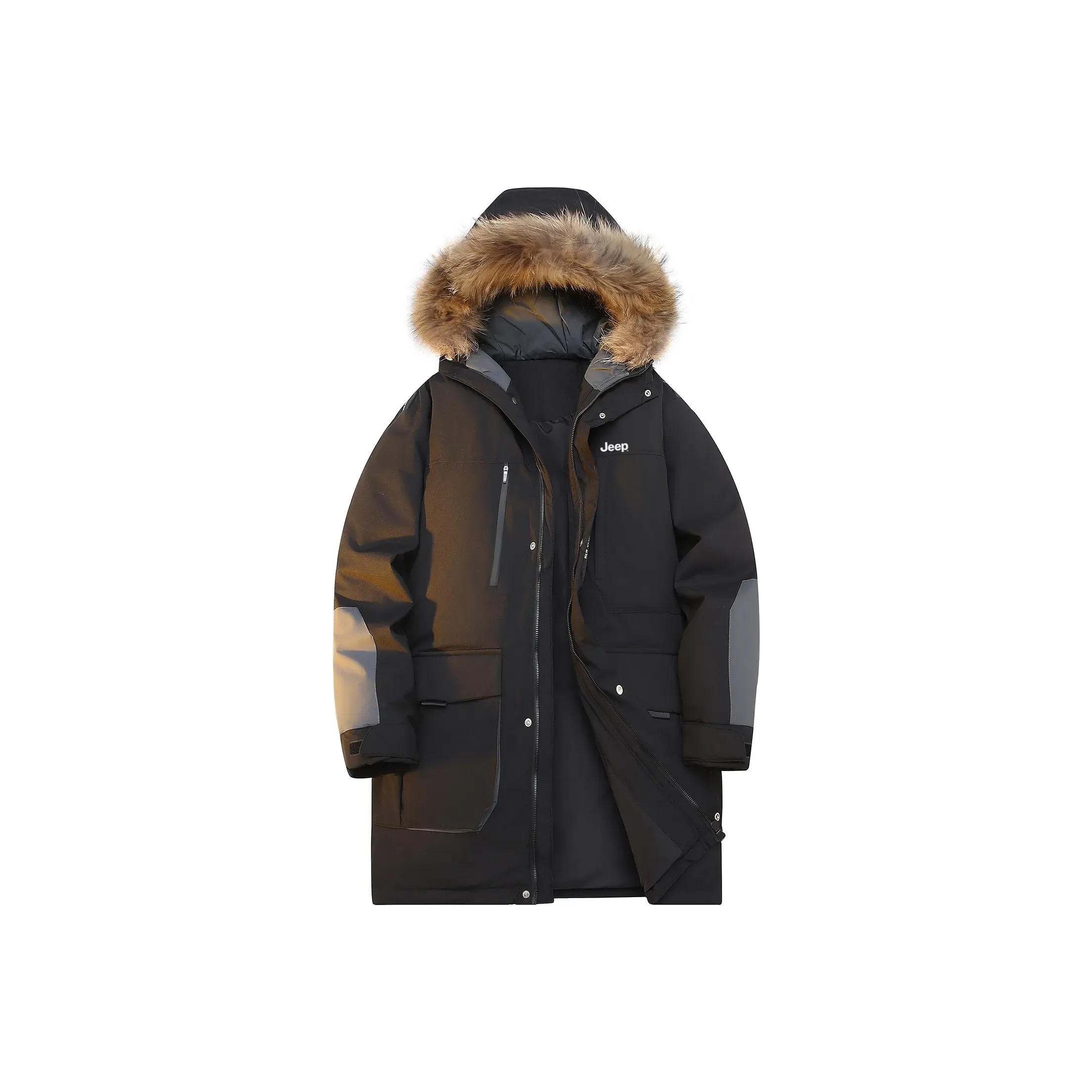 JEEP Expedition Экстримальная Холодная Открытый Воздух Пуховик Унисекс