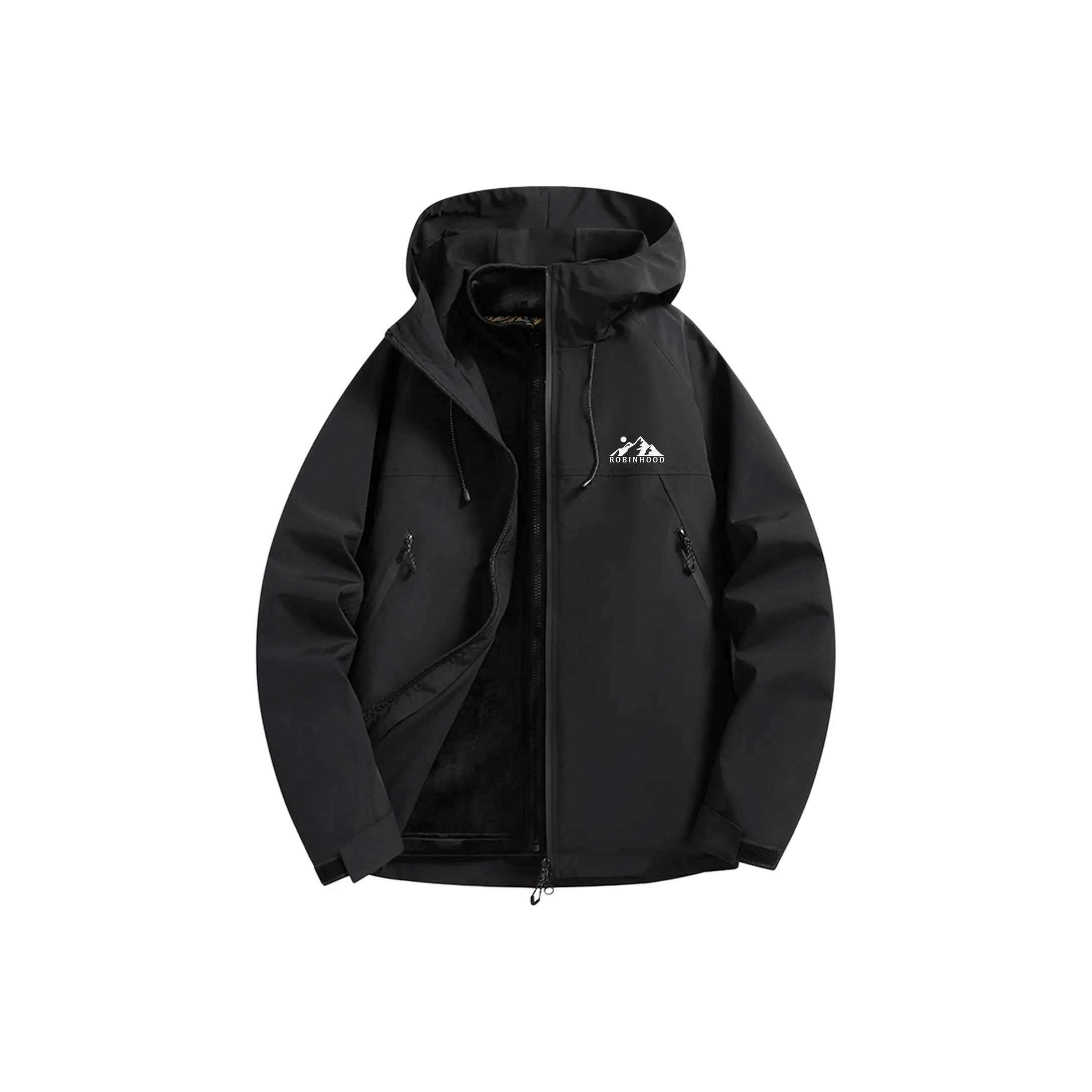 ROBINHOOD Windproof Breathable Water Repellent Cold Resistant Rainproof Windbreaker Jacket Unisex