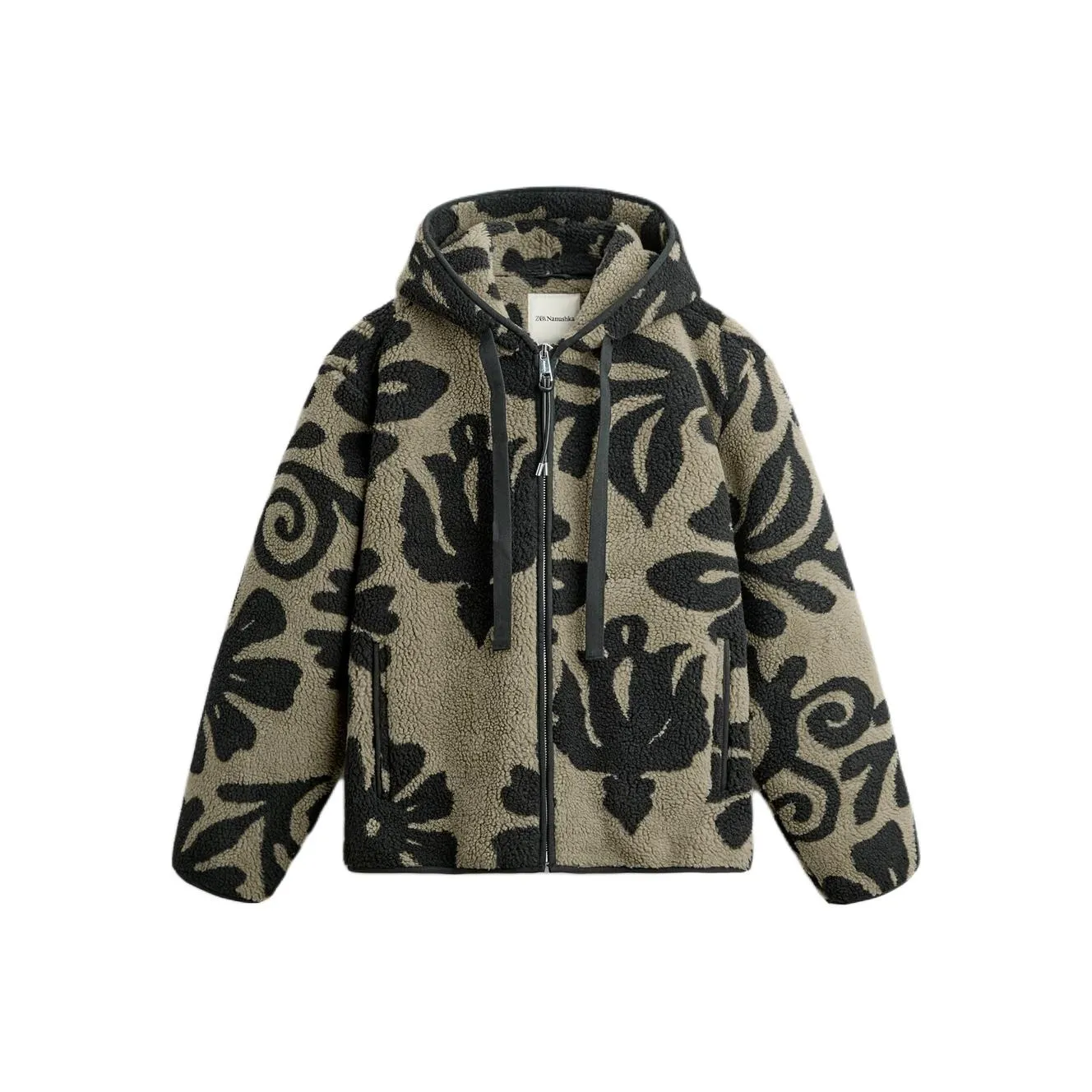 ZARA Nanushka Collaboration Хаки Мужские Вельветовые Куртки