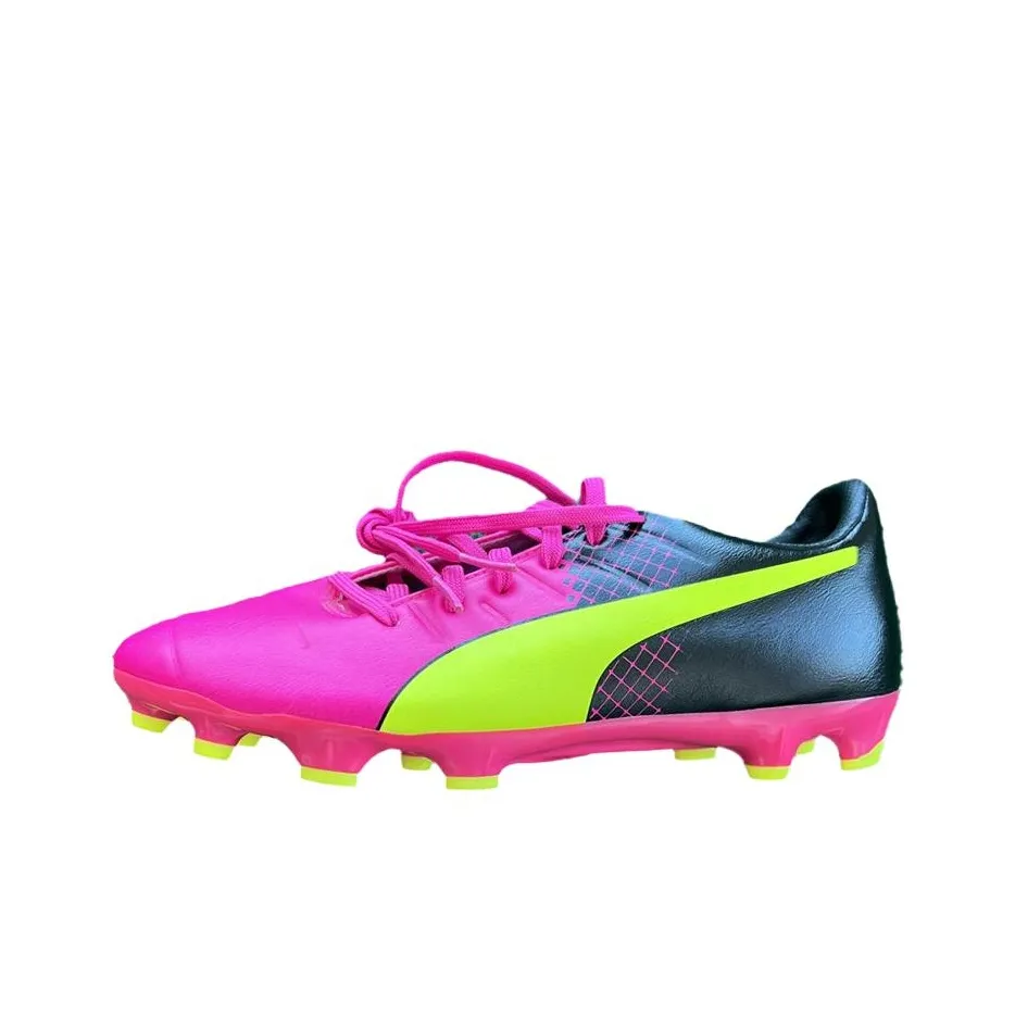 PUMA EvoPower 1 Soccer Shoes Men's Yellow Pink