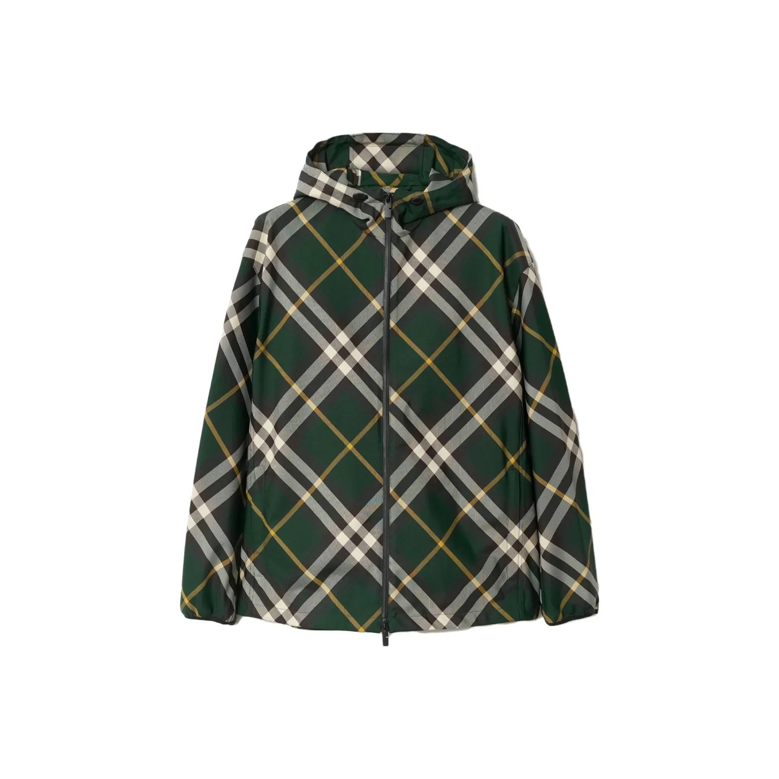 Burberry Check pattern Zipped Hooded Jacket
