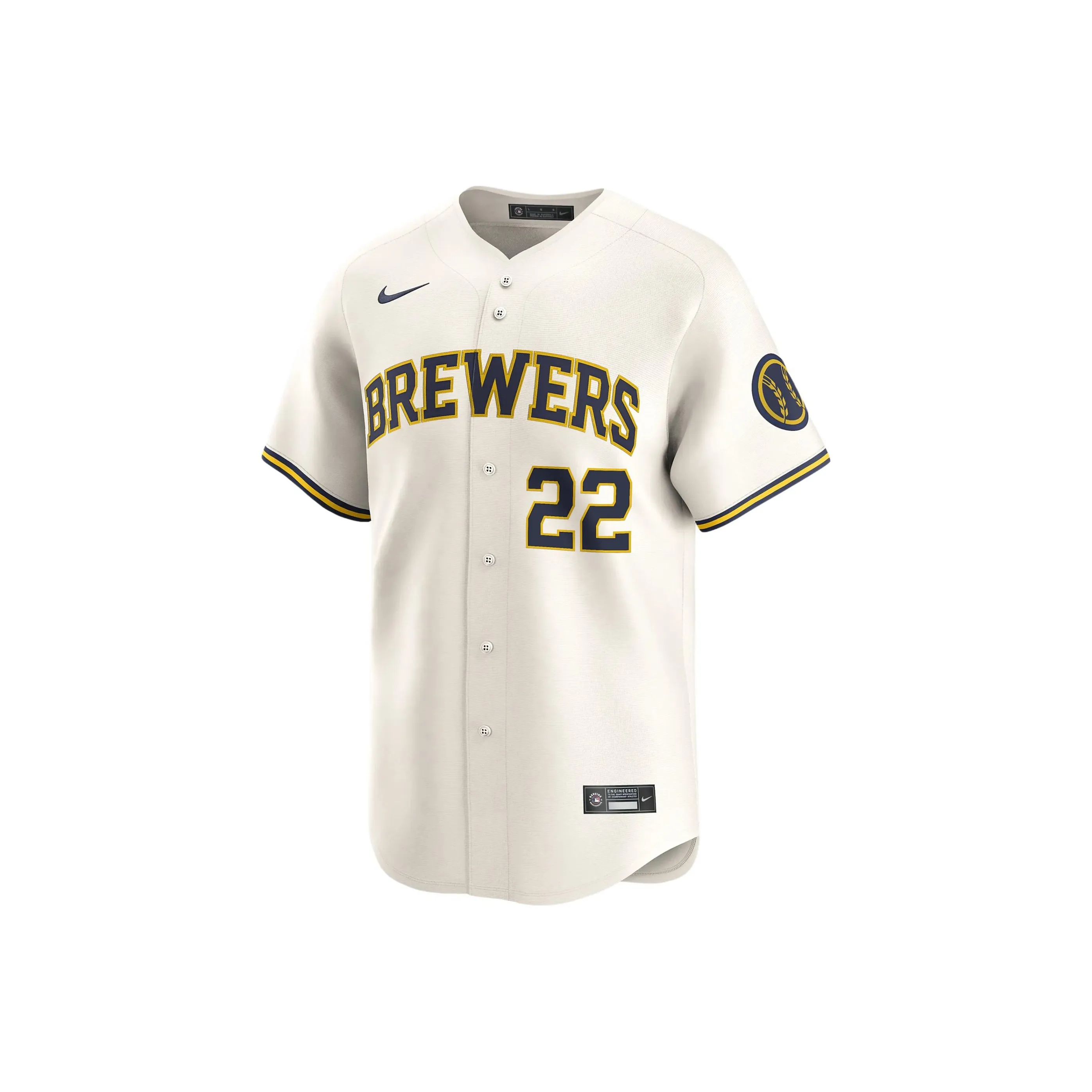 Nike Christian Yelich Milwaukee Brewers Men's Nike Dri FIT Adv Mlb Limited Jersey