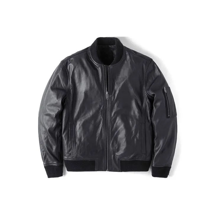 Timberland Leather Jackets Men's Black