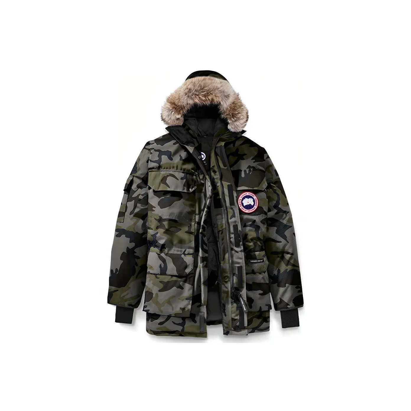 Canada Goose Expedition Series Parka Coat Men's Gray Camouflage