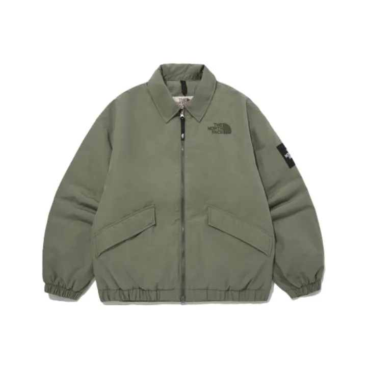 The North Face Пуховик Унисекс Армейский Зеленый